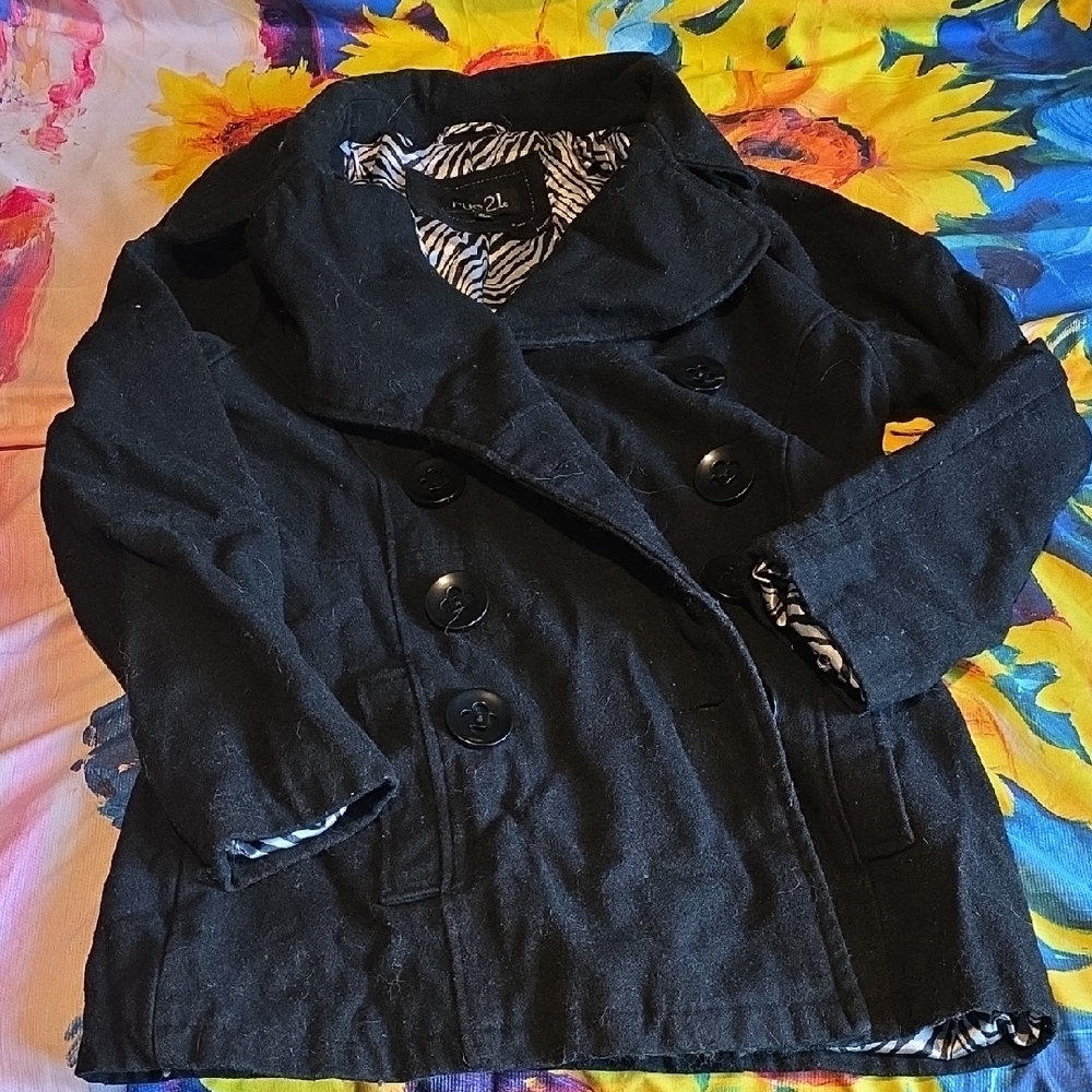 Rue21 Zebra Print Lined Jacket